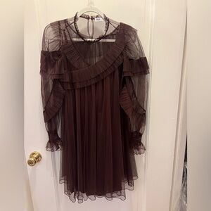 ZARA sheer mesh dress, Size S